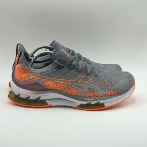 ASICS GEL-Kinsei Blast Road Running Shoes Mens Size 10.5 Gray Orange 1011B203